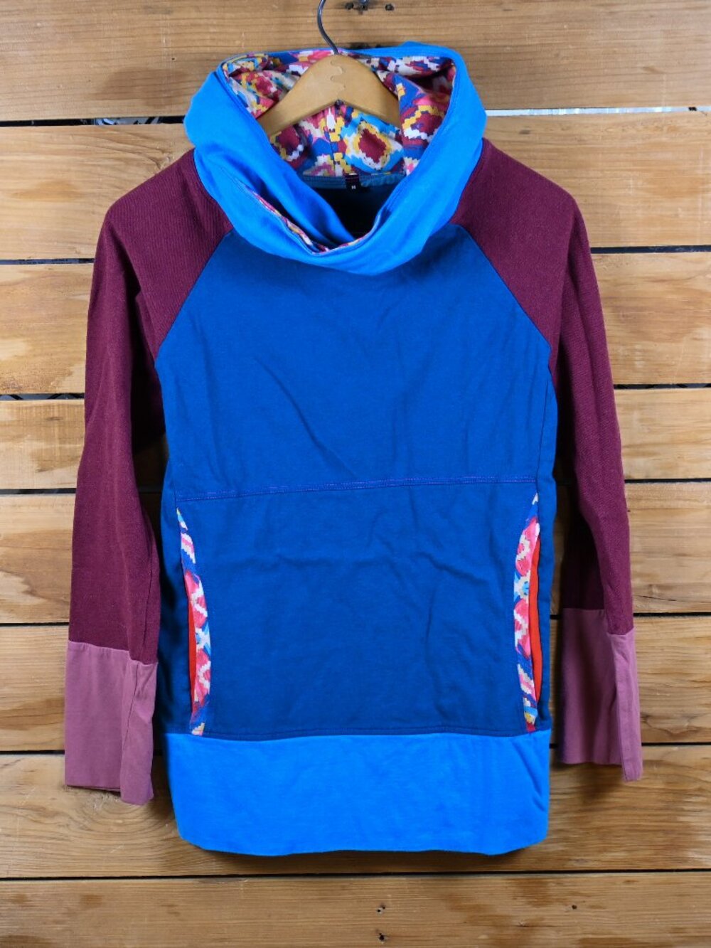 Recreate Designs Ella Roo Handmade Small Batch Color Block Hoodie - Made in USA